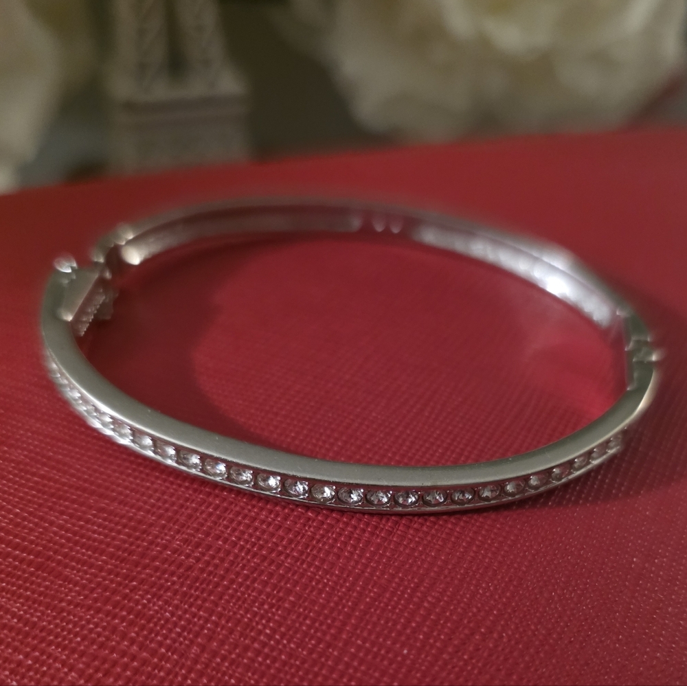 Swarovski Silver Bracelet with Clear Crystals